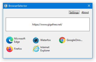 BrowserSelector スクリーンショット