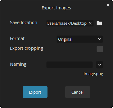 Export Images