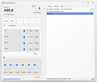 AI Audio player スクリーンショット