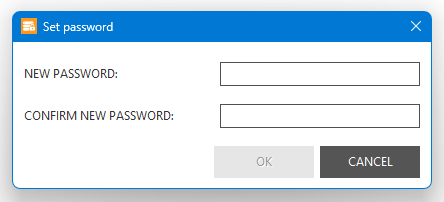 SET PASSWORD