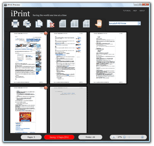 iPrint スクリーンショット