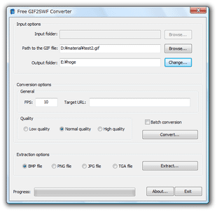 Free GIF2SWF Converter スクリーンショット