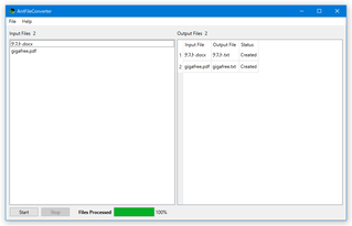 AntFileConverter スクリーンショット