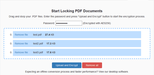 「Drop files here or click to upload」という部分にファイルをドロップする