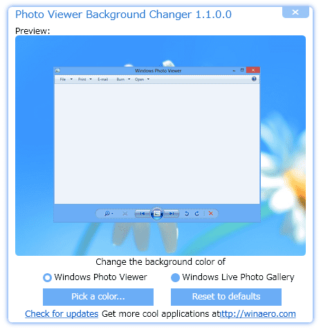 Photo Viewer Background Changer