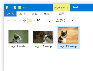 CWebP Codec スクリーンショット